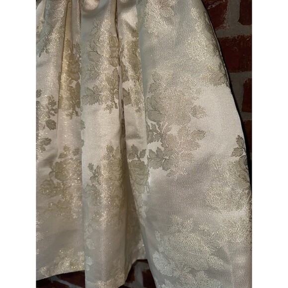 Laura Ashley jaquard floral metallic print dress size 6X - Picture 2 of 9